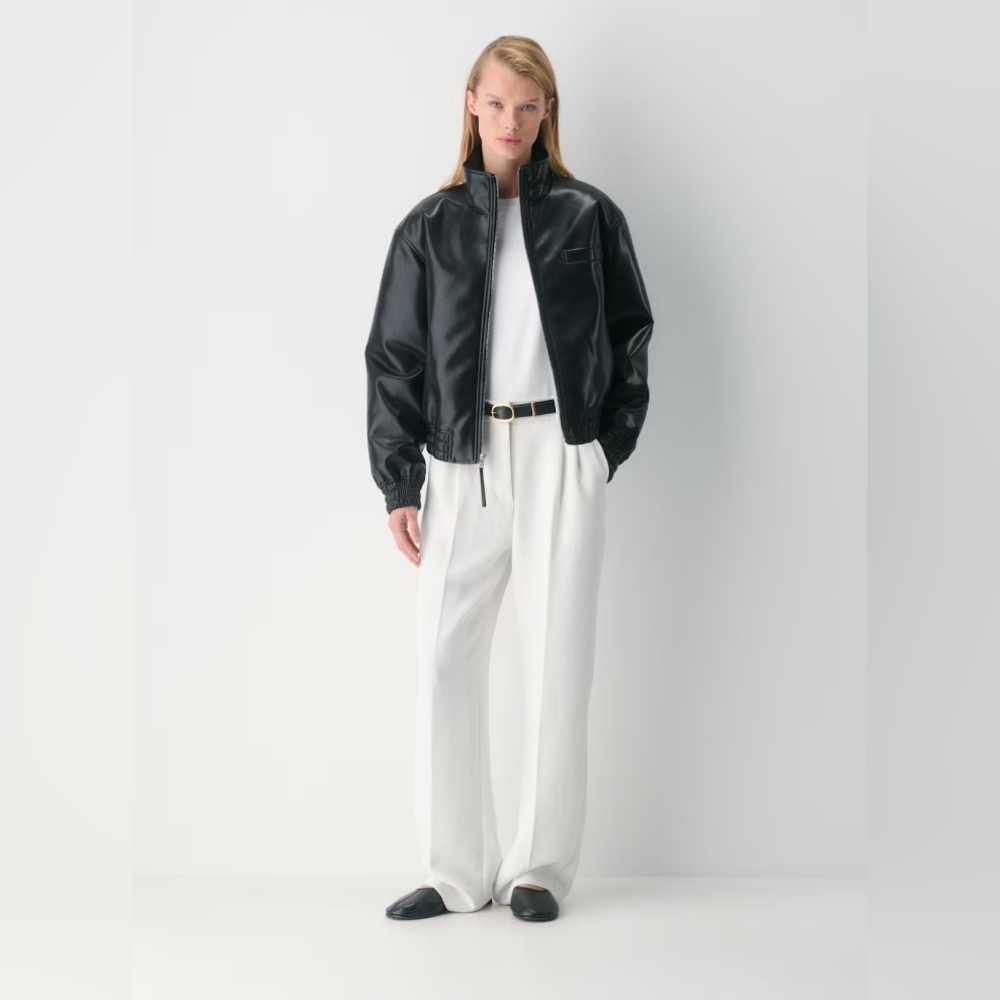 NWT Aritzia Wilfred The Effortless Pant In White Birch 12